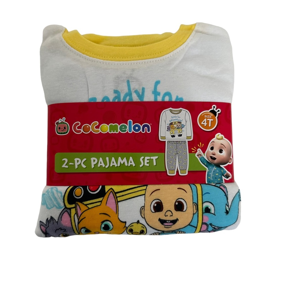 Cocomelon 2 Piece Pajama Set Ready For Adventure Size 4T